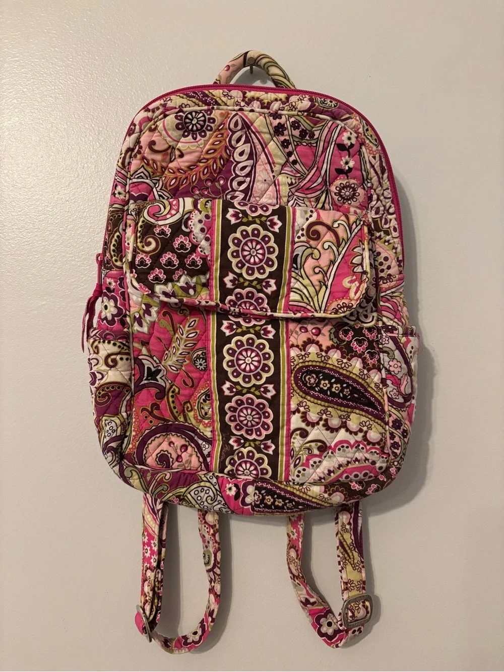Vera Bradley small back pack print “Very Berry Paisley”